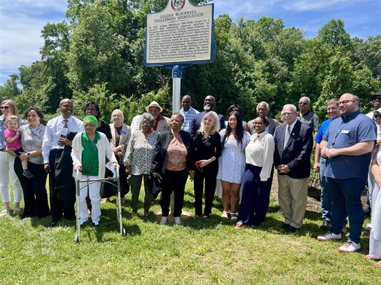 Rep. Connolly joins the unveiling of a historical marker for Lillian Blackwell